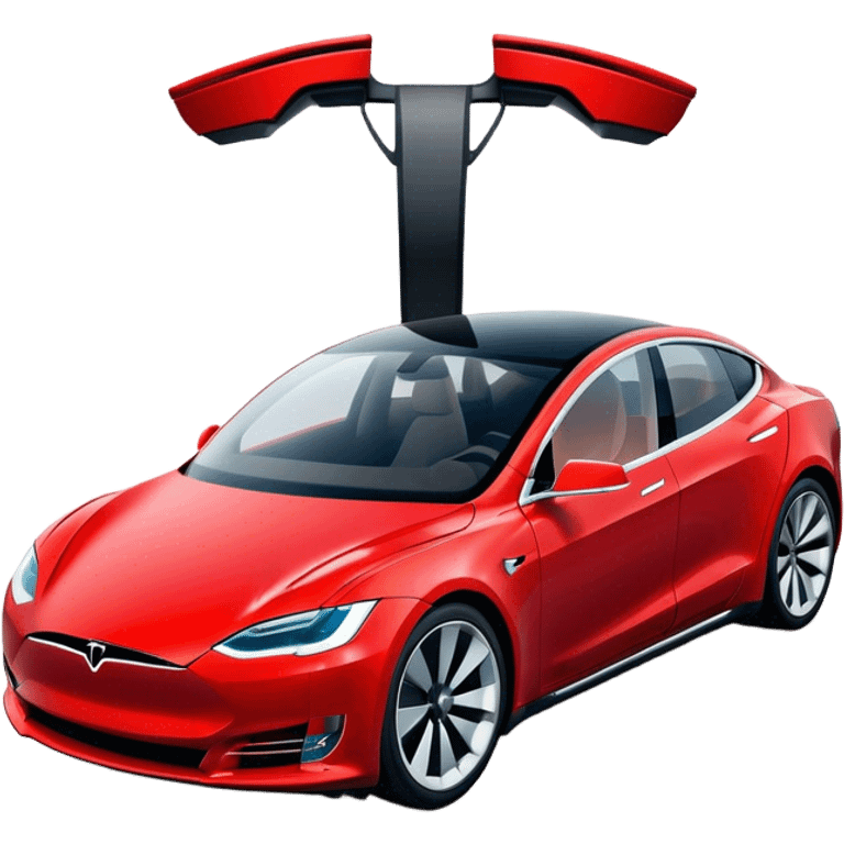 vertical tesla car emoji