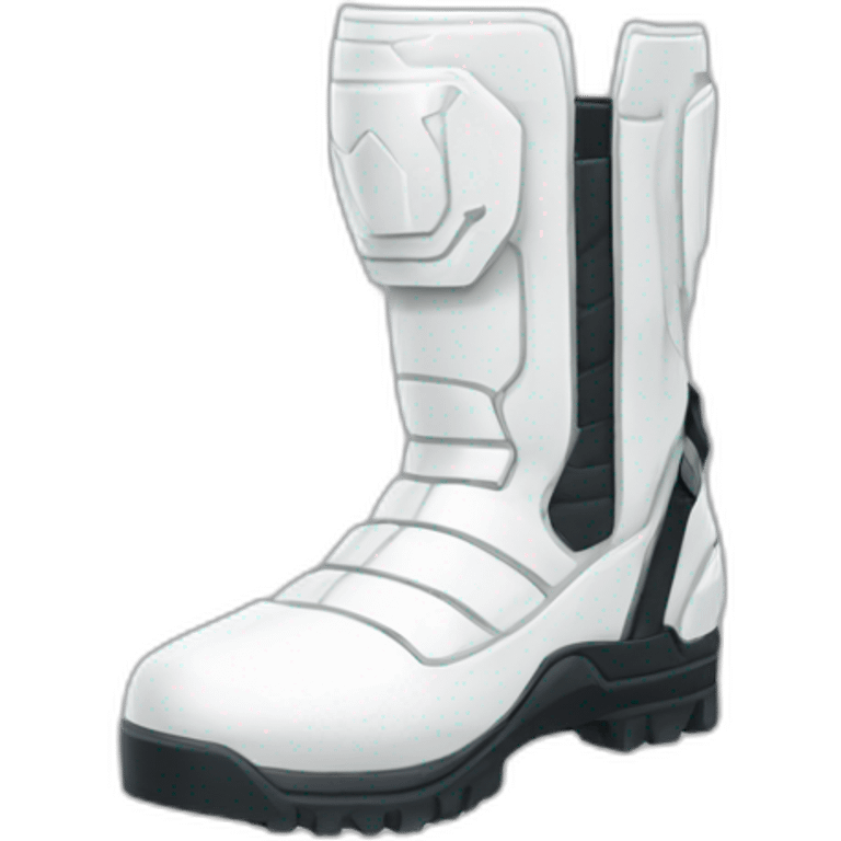 futuristic white Phantom squad Infiltration armored boots emoji