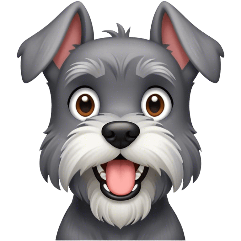 Schnauzer barking  emoji