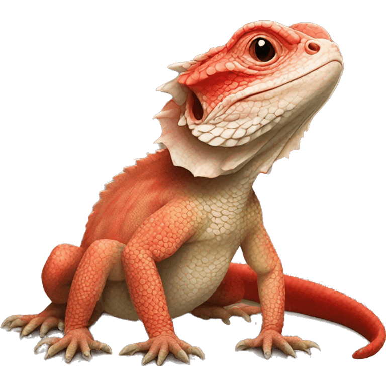 Red Pogona emoji