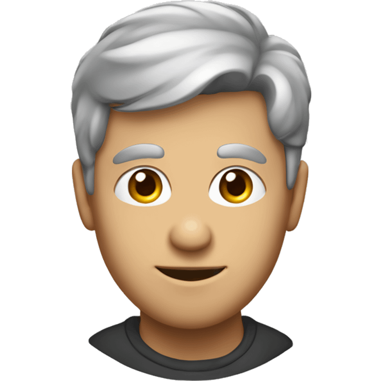 un homme avec un sourcil levé d’un air qui juge  emoji