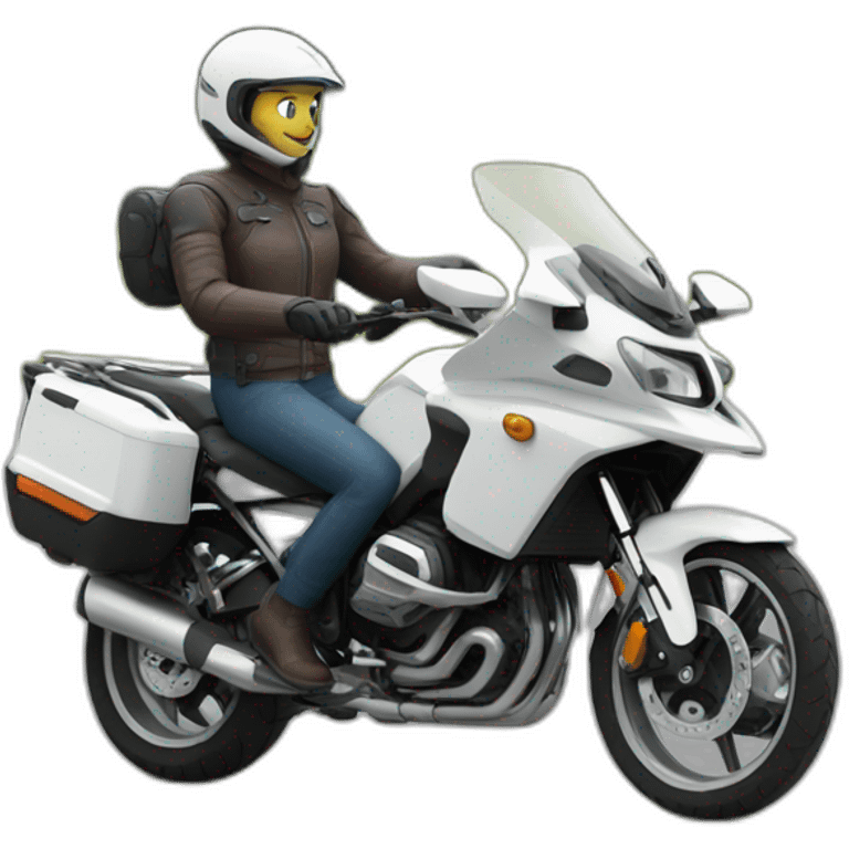 Ein Motorrad mit Beiwagen emoji