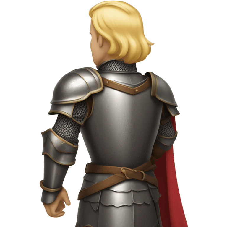 knight blonde hair rear emoji