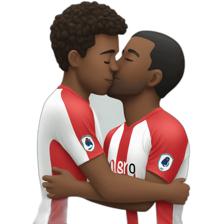  11 footballer kissing emoji