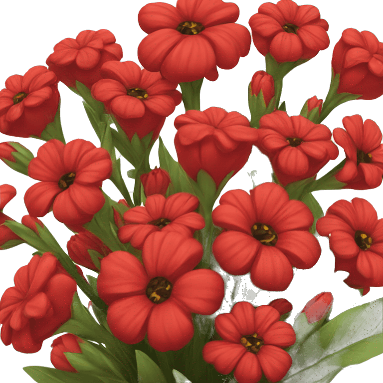 bouquet of red flowers emoji