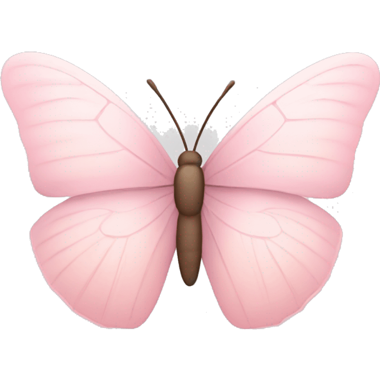 Soft Light pink butterfly emoji