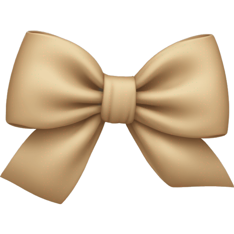 Beige bow emoji