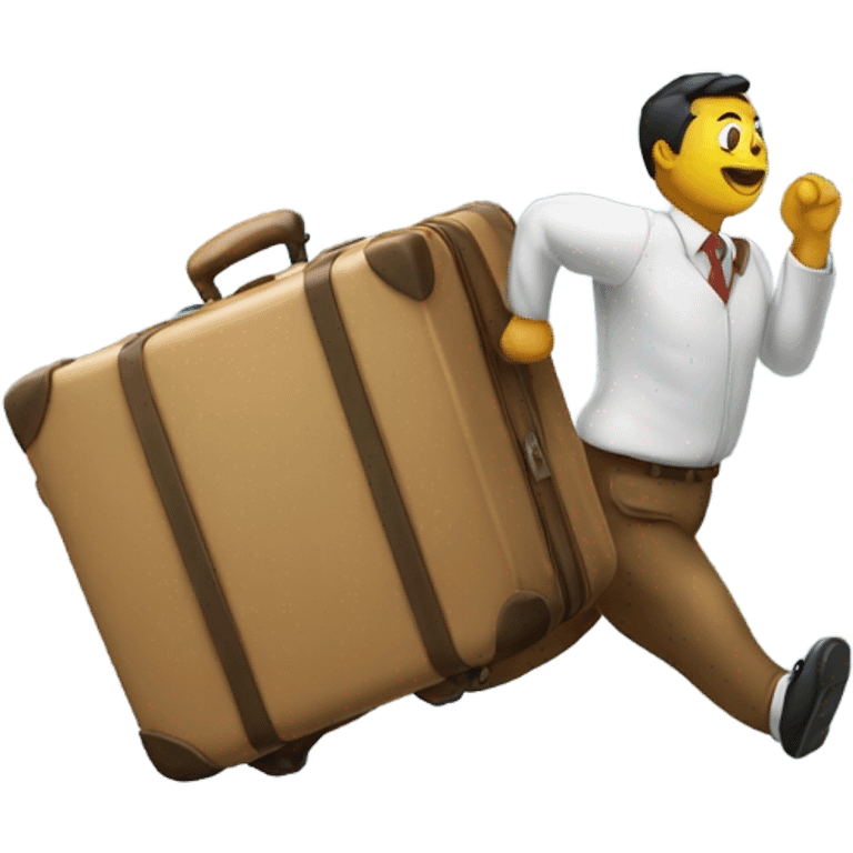 Running with suitcase  emoji