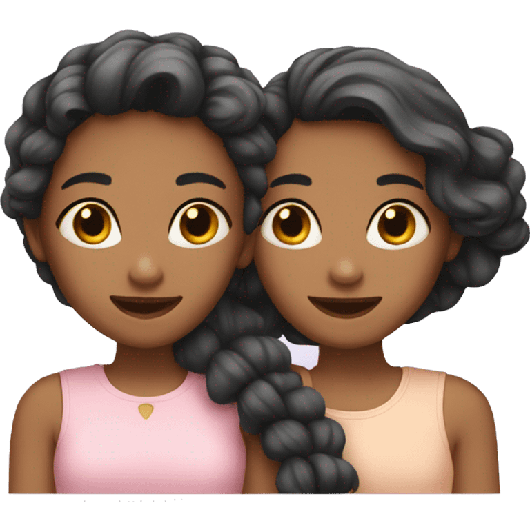 three girl best friends emoji