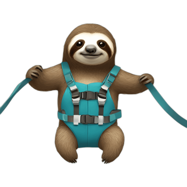 SLOTH WITH HARNESS emoji