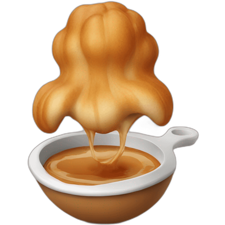 Un roux avec un bol emoji