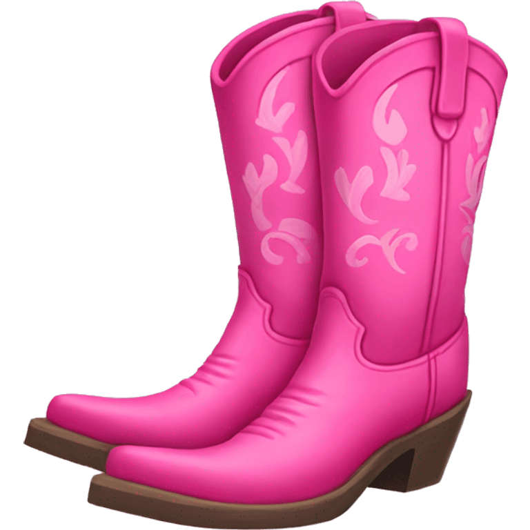 Pink Cowboy Boots emoji