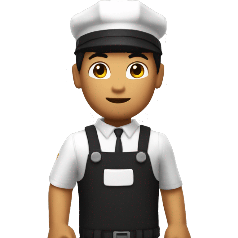 roblox character in barista uniform and pitcher in hand emoji