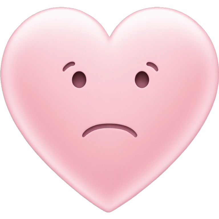 Pastel pink heart emoji