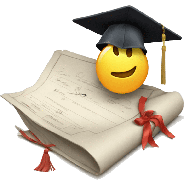 qualification diploma emoji