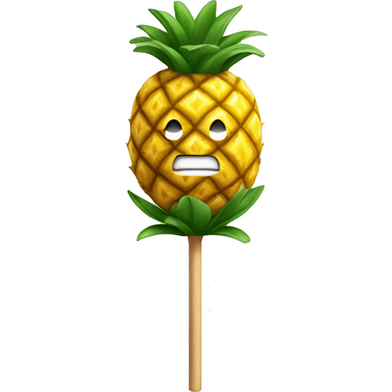 big pineapple on a stick emoji