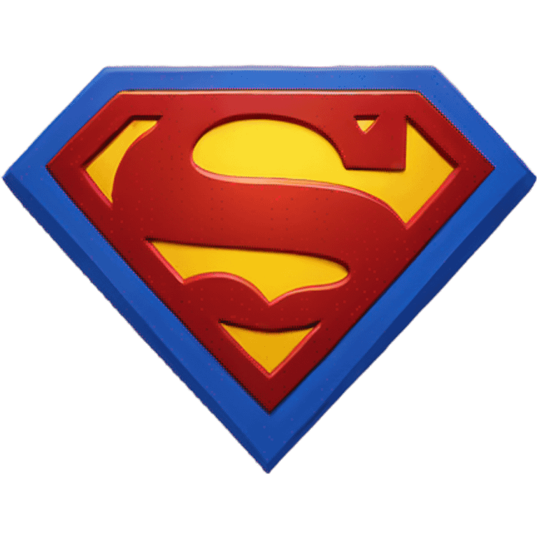 Superman logo love heart emoji