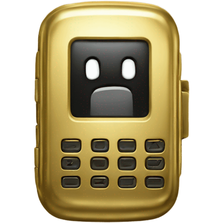 Beeper made of gold emoji