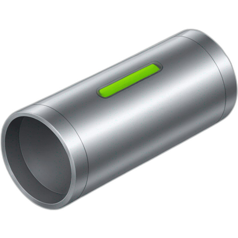 Metal Cylindrical metal measuring device with a flared top that is smaller than the flared bottom and skinny in the middle  emoji