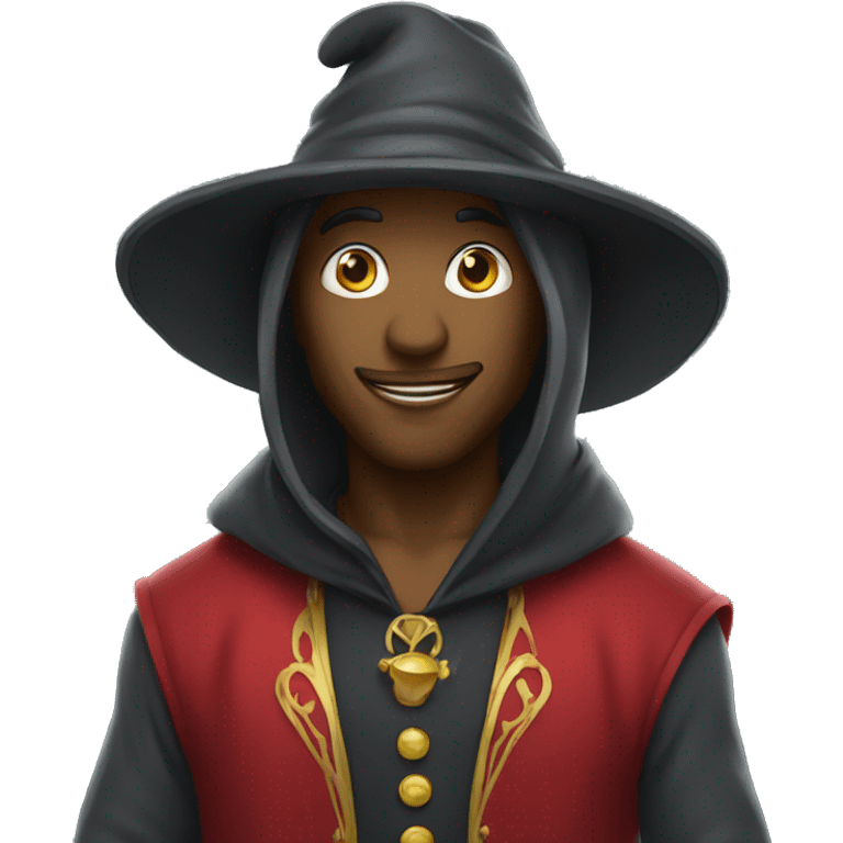 magician with hoodie emoji