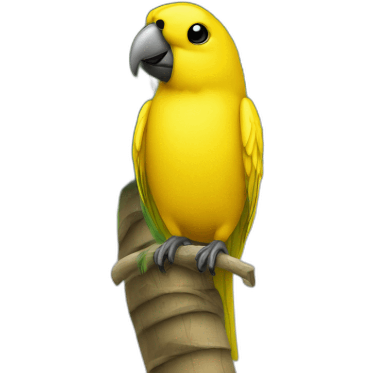 Canari on a palm tree emoji