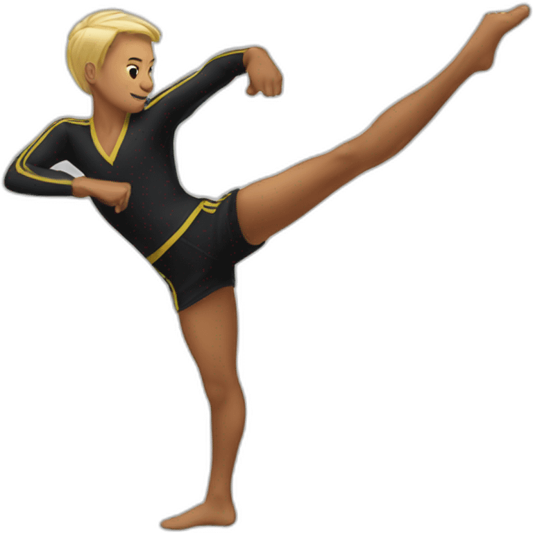 high kick emoji