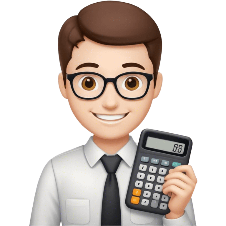 accountant who loves numbers emoji