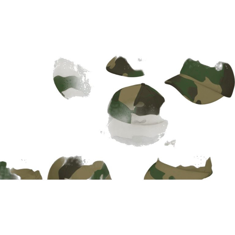  camo cap back side emoji