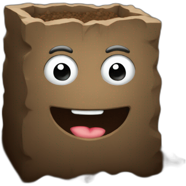 dirt block emoji