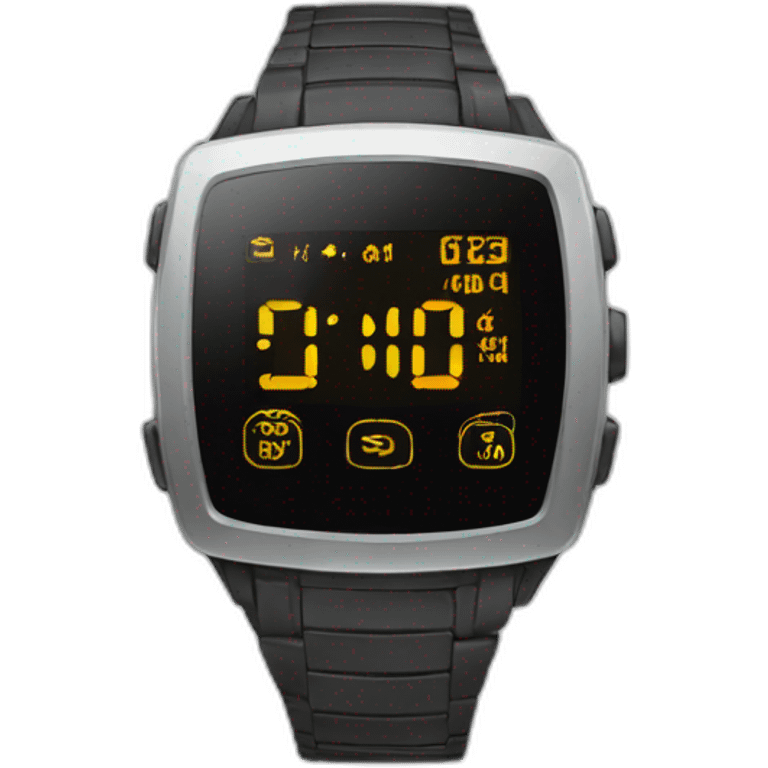 digital watch emoji