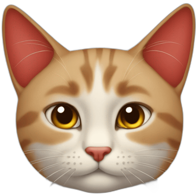 gato pelaje rojo emoji