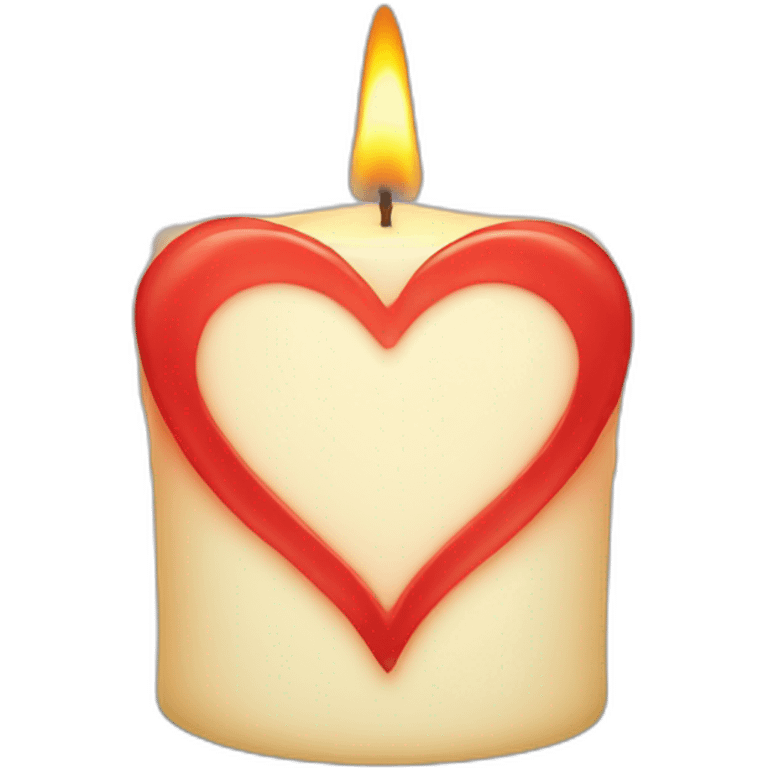 heart-shaped candle emoji