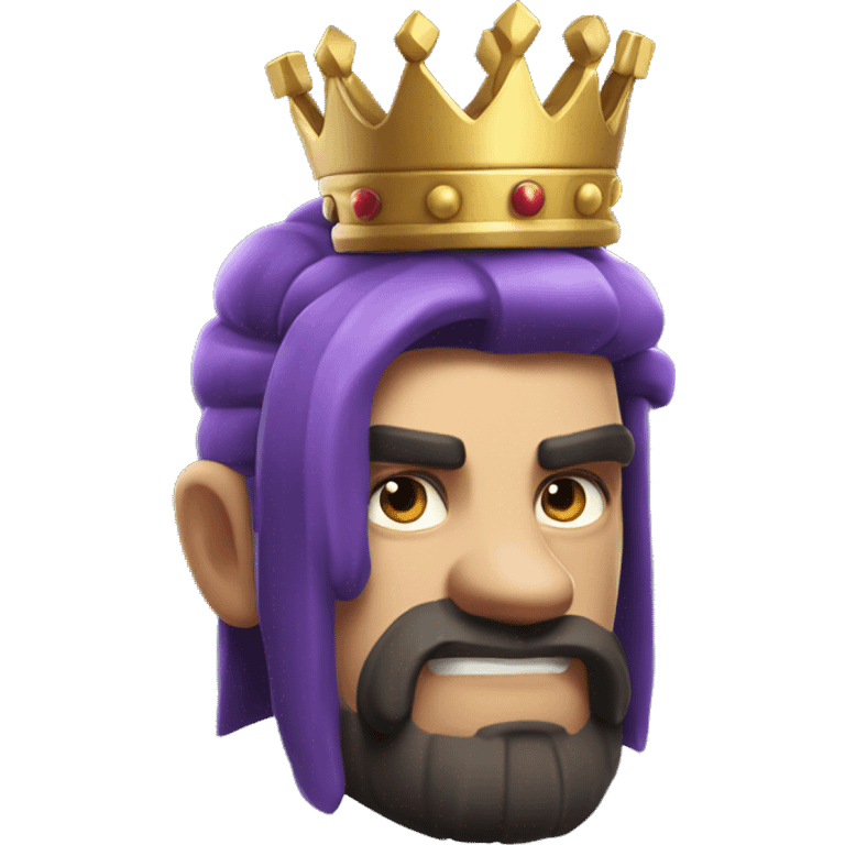 The King from “Clash Royale” emoji