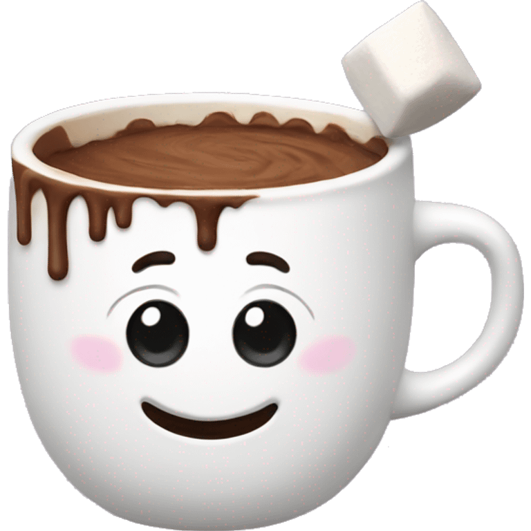 Cocoa with marshmallow emoji