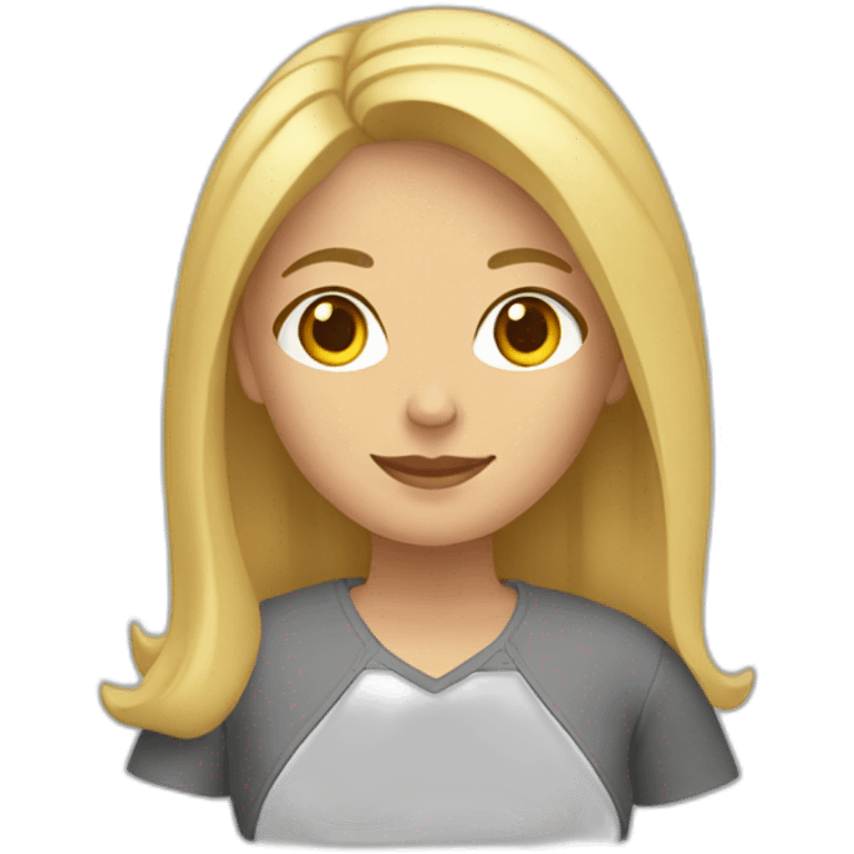 Mujer rubia tecnologica emoji