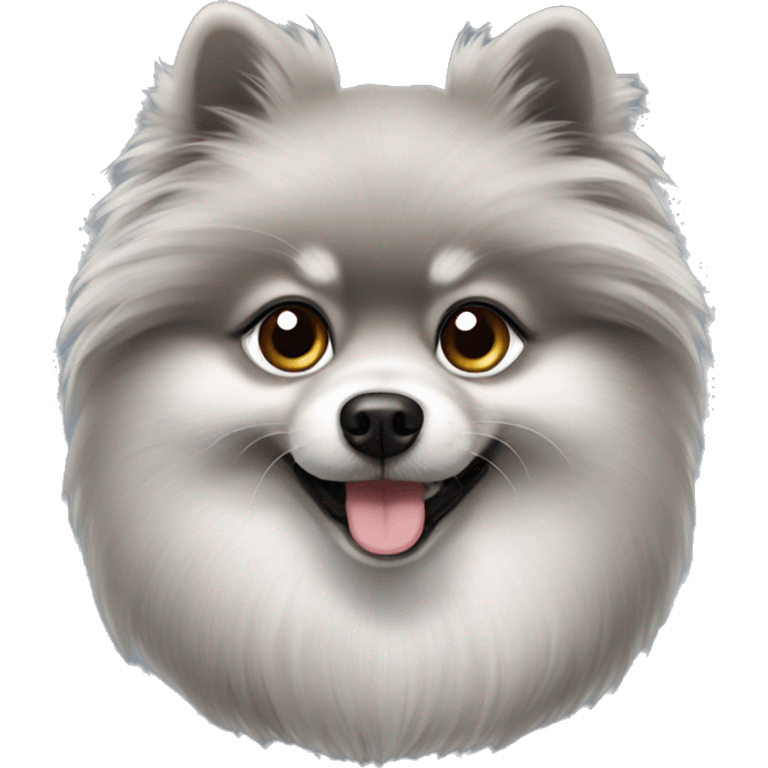 Grey Pomeranian  emoji