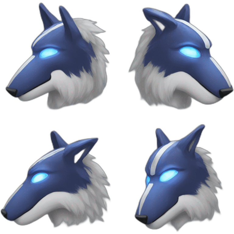 Furry protogen emoji