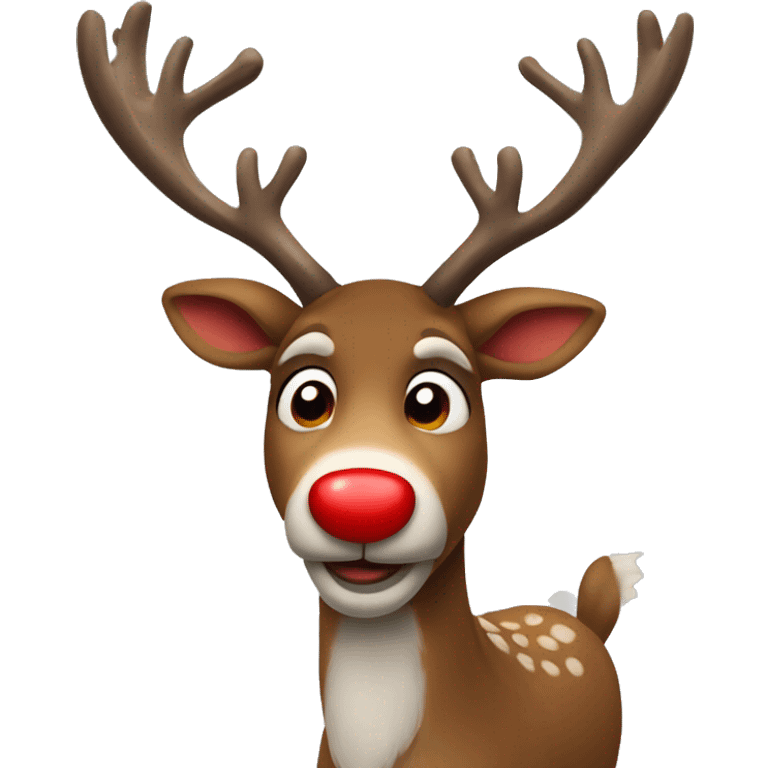 Red Nosed Reindeer emoji