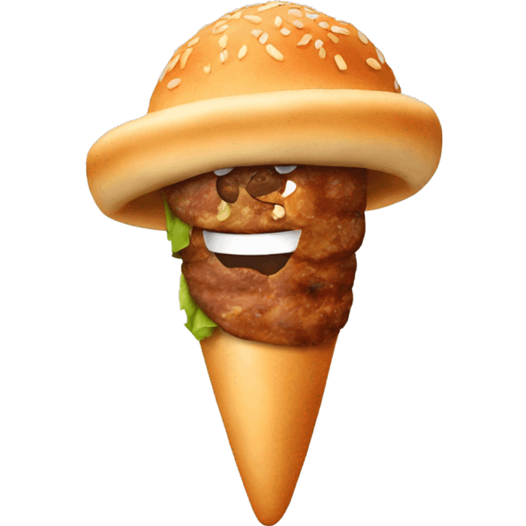 kebab wearing a hat emoji