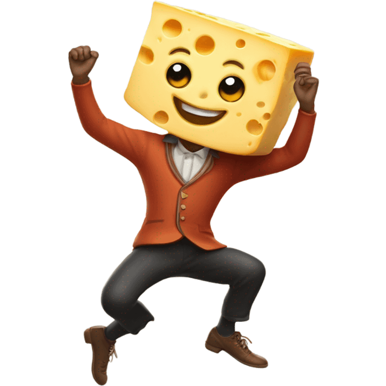 Cheese dance  emoji