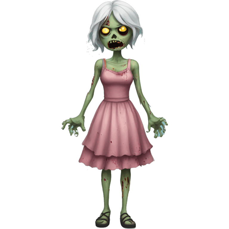 Zombie in dress emoji