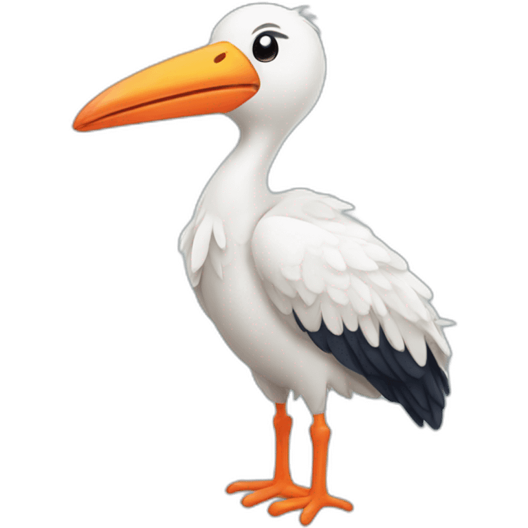 cute stork emoji