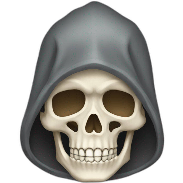 Skeleton hood emoji