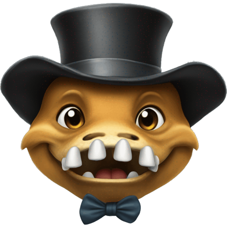 sahark with tophat emoji