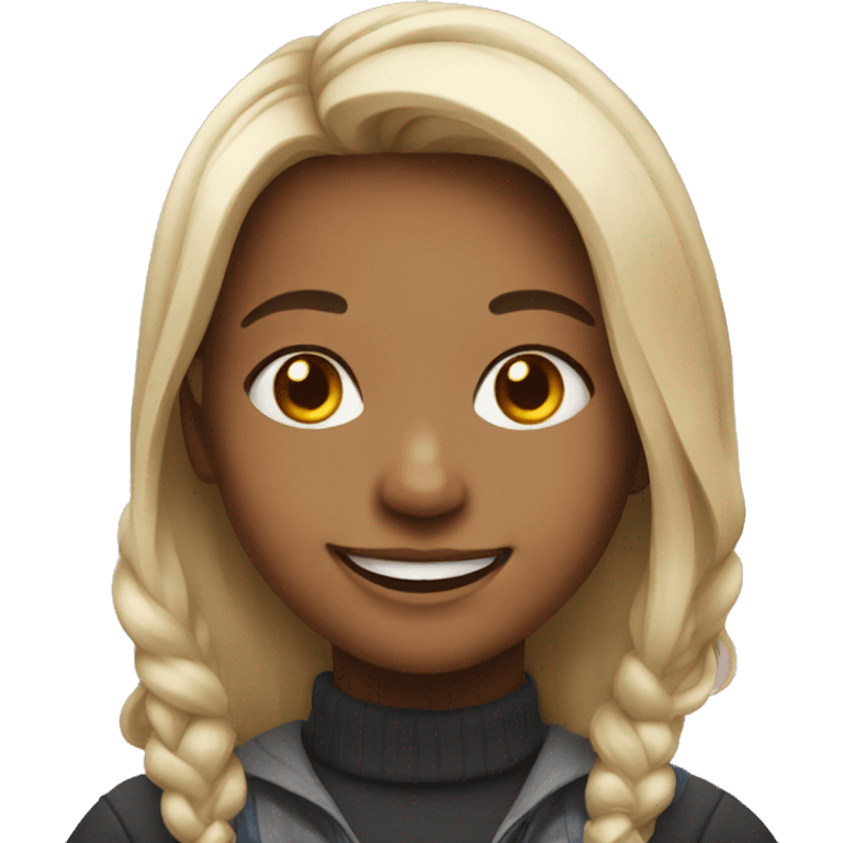 portrait of smiling girl emoji