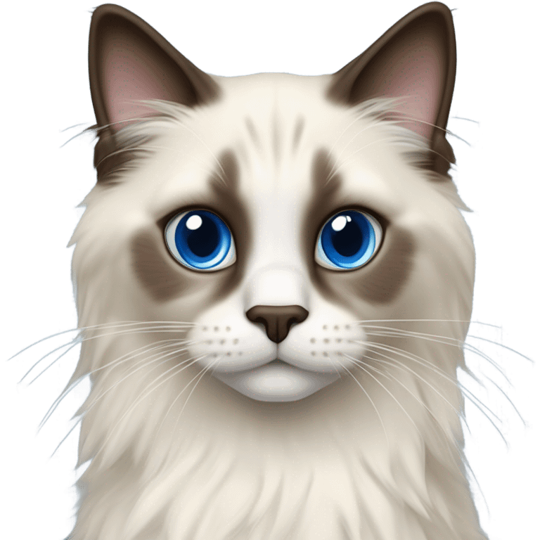 Ragdoll cat seal color point emoji