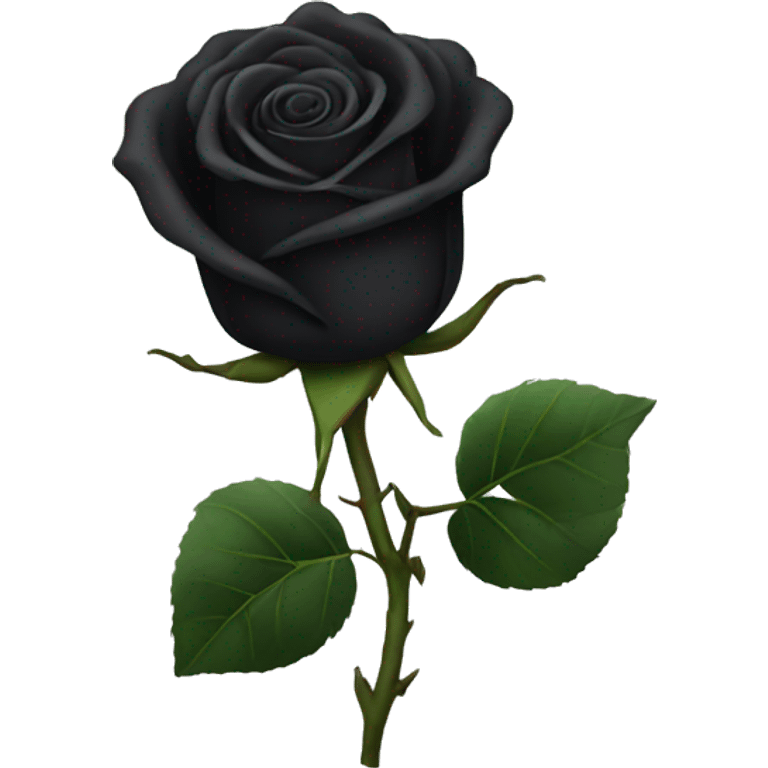 Black rose emoji