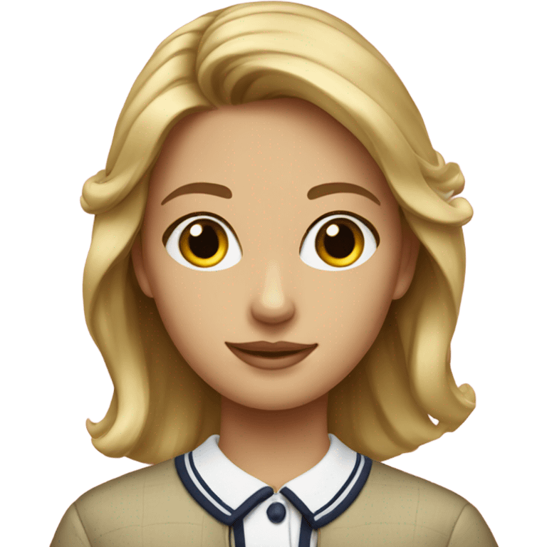 Preppy girl emoji