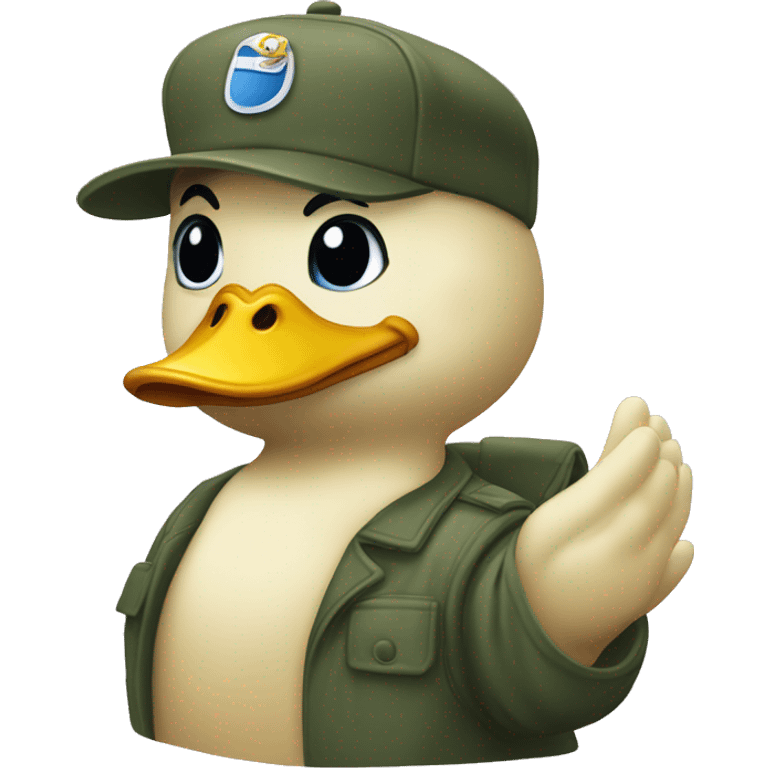 chibby rubbr duck salute emoji