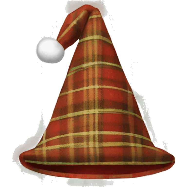 Plaid Christmas Hat emoji